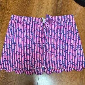 Lilly Pulitzer Pink and Blue Patterned Skort